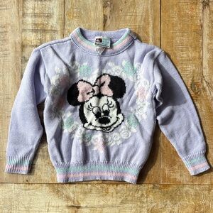 Vintage Mickey & Friends Minnie Mouse Sweater size 4/5